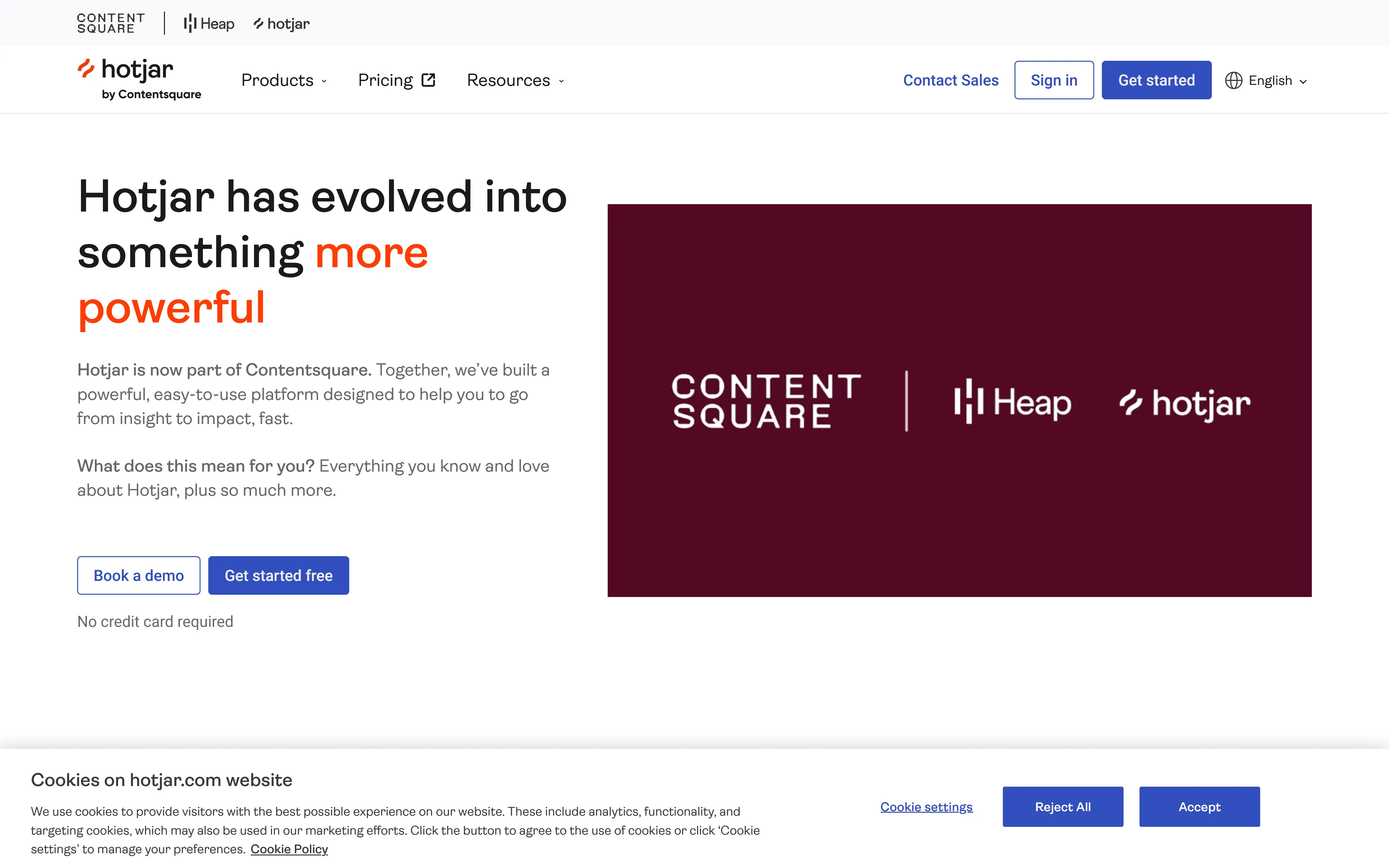 Customer feedback survey tool Hotjar