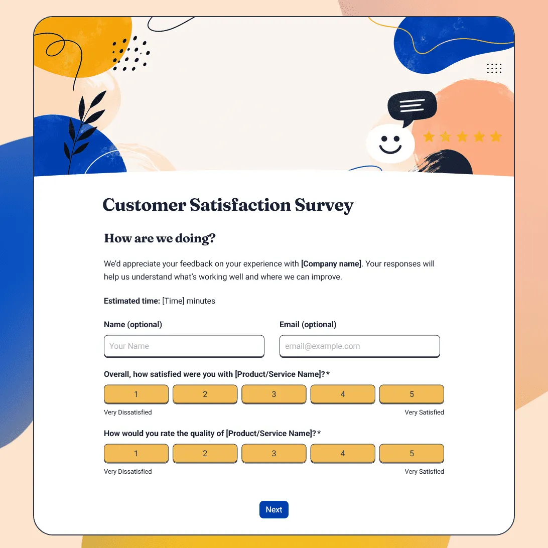Customer Satisfaction Survey Template