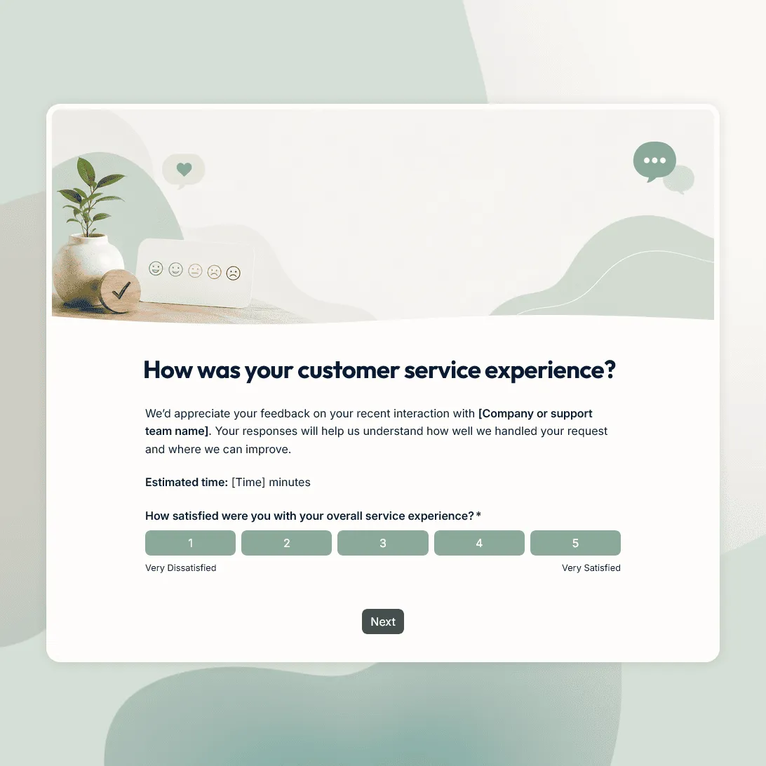 Customer Service Survey Template