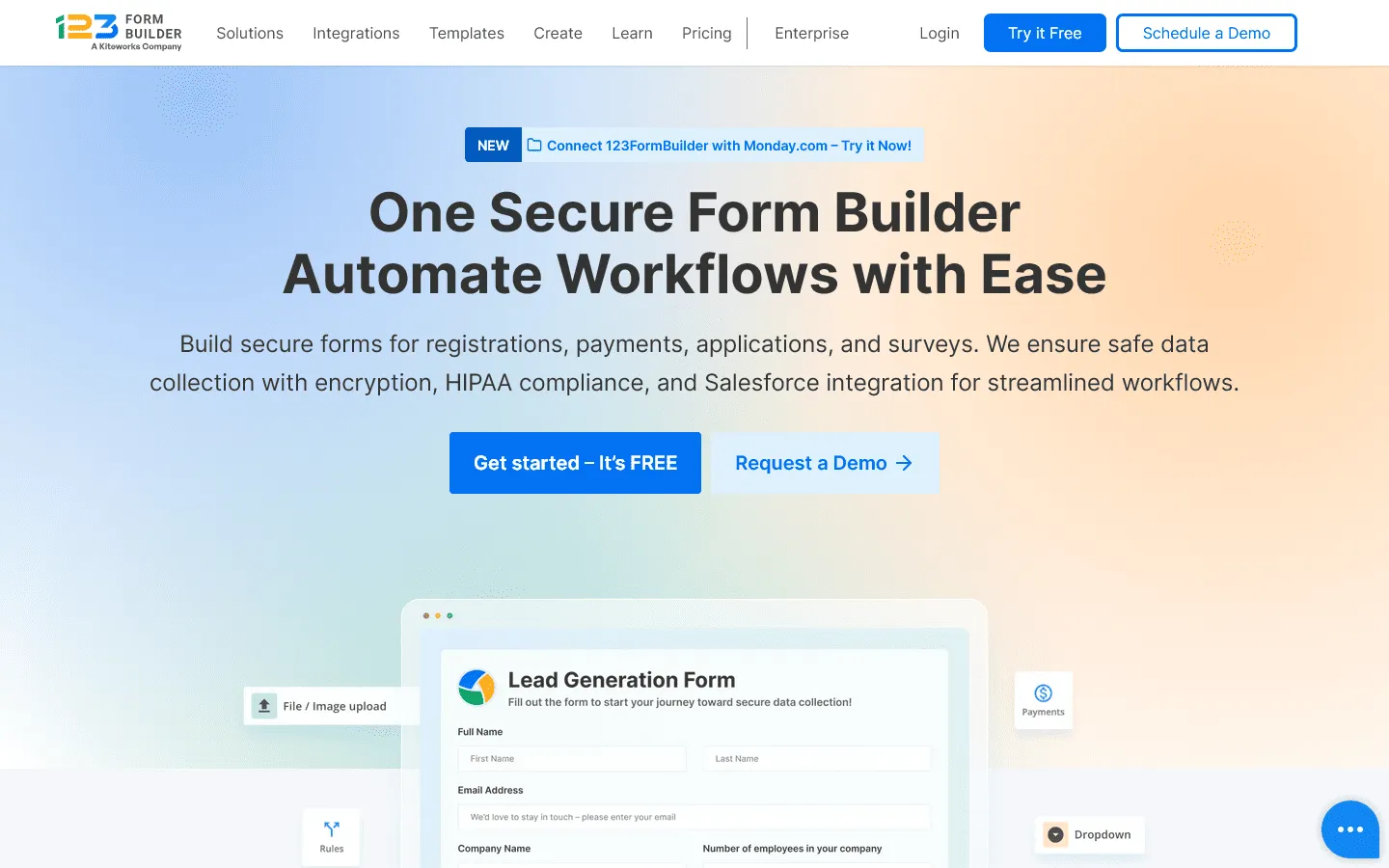 Google Forms alternative 123FormBuilder