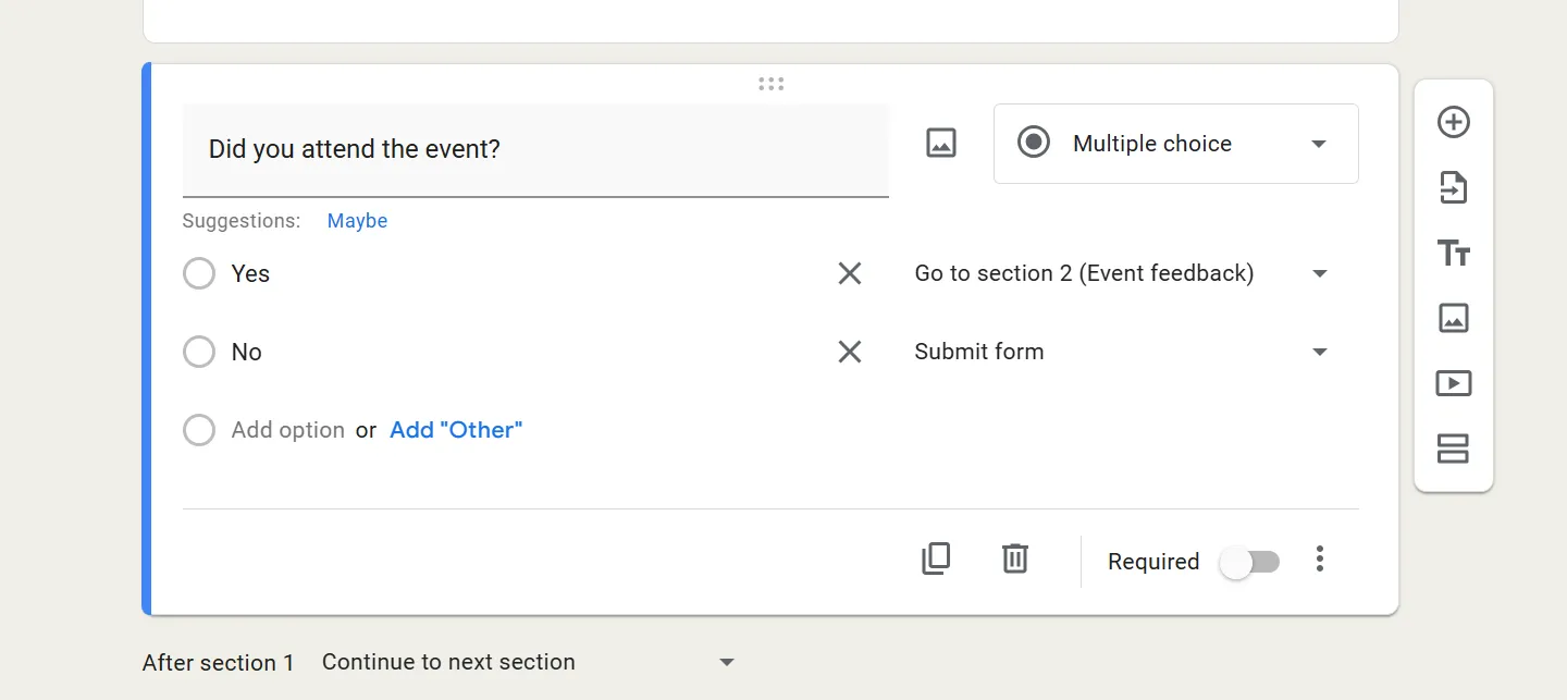 Google Forms vs Qualtrics logic
