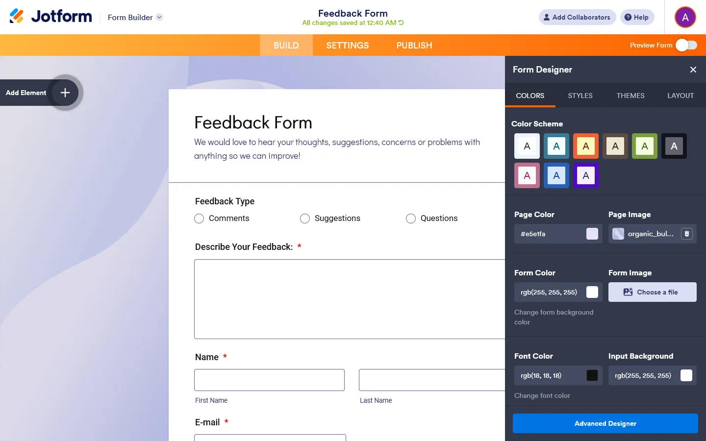 Jotform vs Typeform design