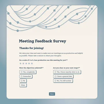Meeting Feedback Survey