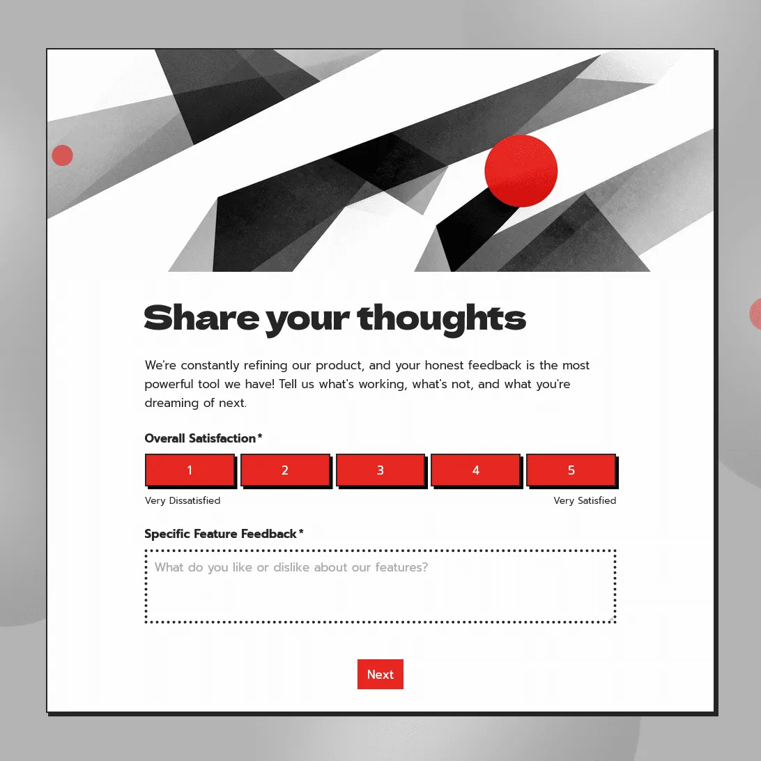 Product Feedback Form Template