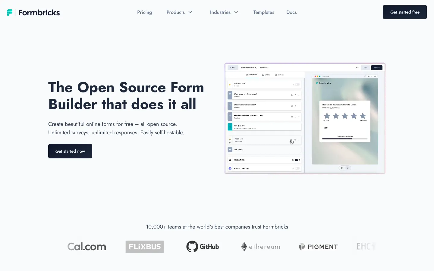 Open-source Qualaroo alternative Formbricks