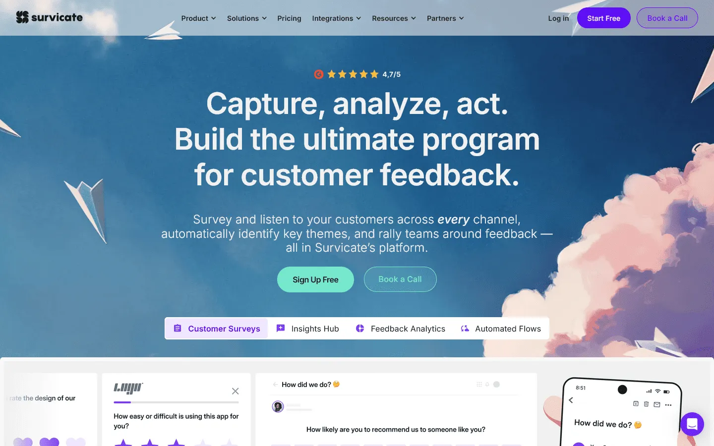 Qualaroo alternative Survicate