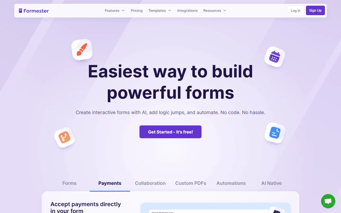 Tally alternative Formester