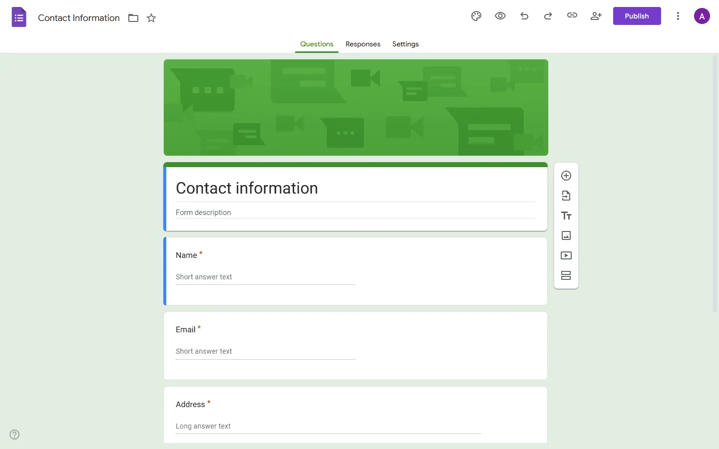 Free Jotform alternative Google Forms