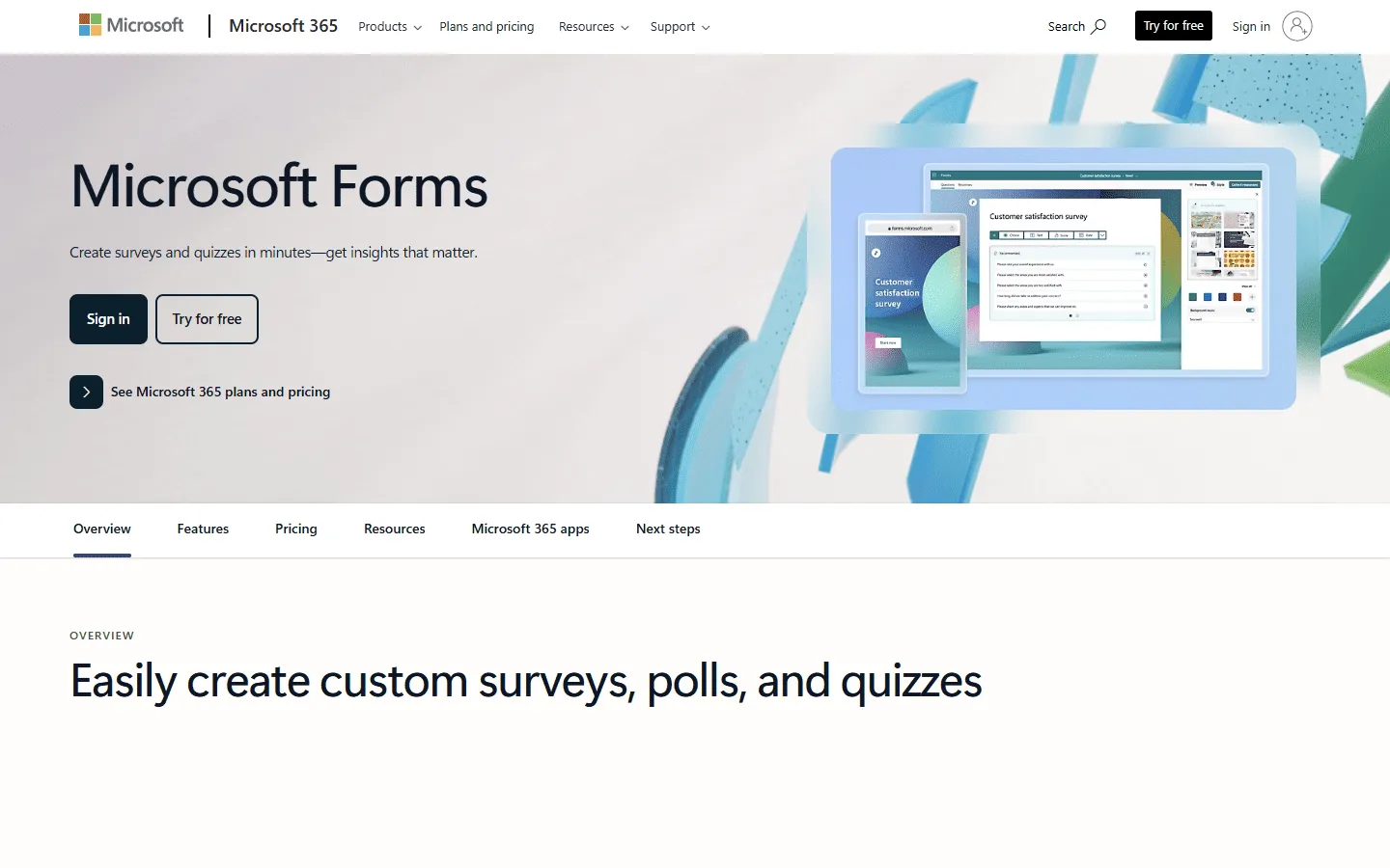 Tally alternative Microsoft Forms