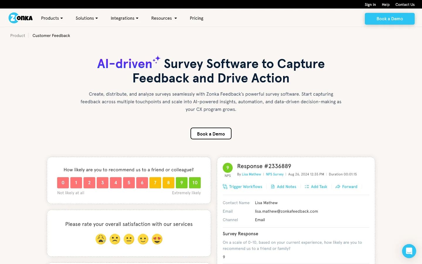 Typeform alternative Zonka Feedback